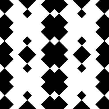 Kusursuz batik süsü, tek renkli elmas şeritleri.