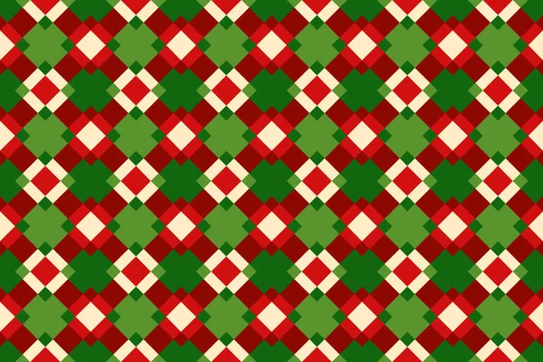 Multicolored pattern of diamonds, checkered ornament of squares — Stock Photo, Image