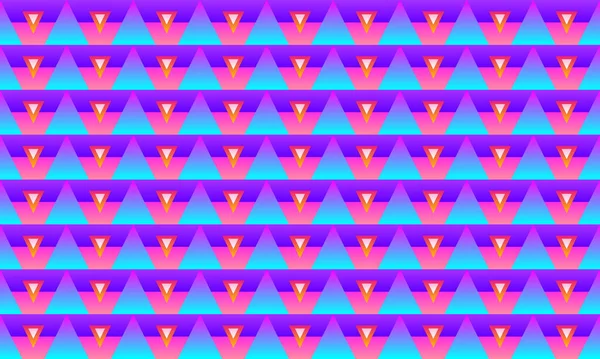 Ett sömlöst mönster av ränder och trianglar i olika storlekar — Stockfoto