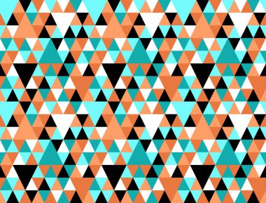 Çok renkli retikülasyon üçgenlerinin kaotik, pürüzsüz deseni.