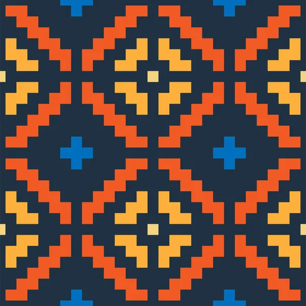 미국 원주민의 스타일로 다듬지 않은 무늬. — 스톡 벡터