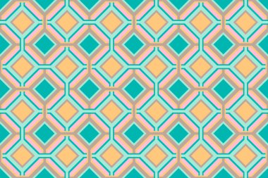 Çok renkli eşkenar dörtgenler geçmişe dönük biçimlerde pürüzsüz desenler