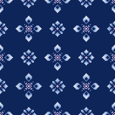 Kusursuz dantel desenli folklorik çiçek süsü.