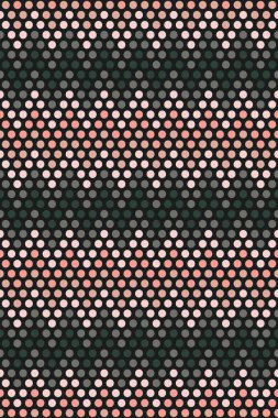 Renk çemberli kusursuz desen, renkli noktalardan oluşan sembol deseni 