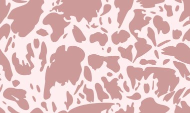 Pembe arka planda inek deseni olan kusursuz desen..