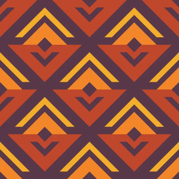 Geometrik dikişsiz retro desen, soyut filiz ya da çiçek