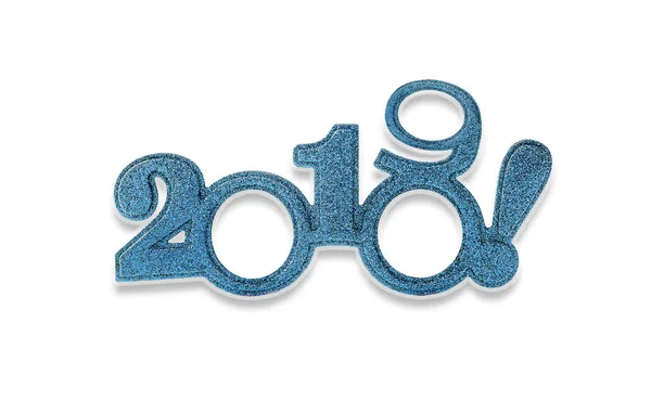 Dos mil diecinueve. Nuevo año 2019 en blanco . — Foto de Stock