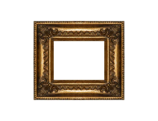 Wooden vintage frame isolated on white background — Stock Photo, Image