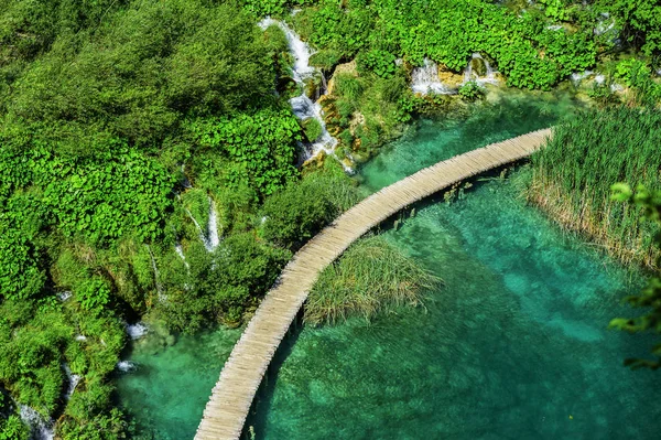Parque Nacional Lagos Plitvice. Croácia . — Fotografia de Stock