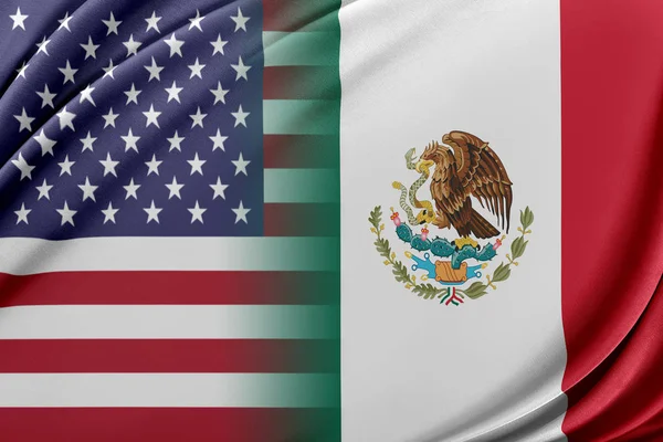 USA és Mexikó. — Stock Fotó