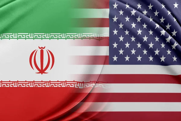 USA i Iran. — Zdjęcie stockowe