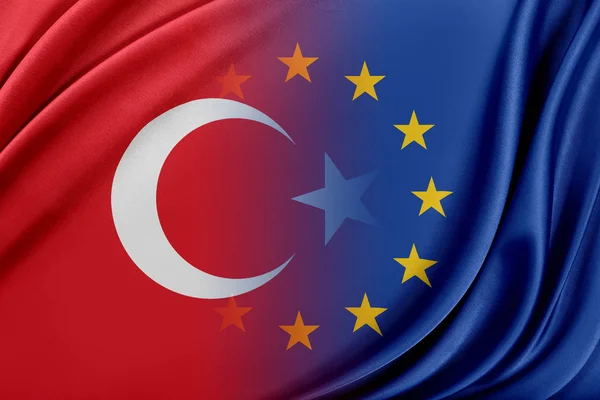 Union européenne et Turquie. Le concept de relation entre l'UE et la Turquie . — Photo