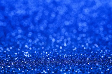 Parlak mavi arka Noel plan. Mavi glitter.