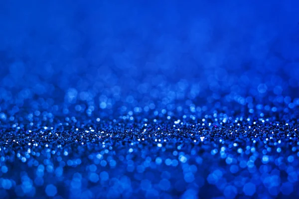 Shiny blue abstract christmas background. Blue glitter. — Stock Photo, Image