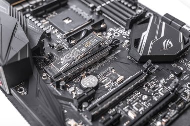 Sabit disk Ssd m2 anakart arka plan üzerinde.