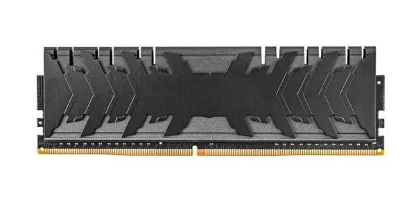 Módulos de memória Ram DDR4 isolados em um fundo branco . — Fotografia de Stock