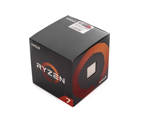 Processador Ryzen 7 2700X. — Fotografia de Stock