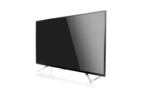 Monitor de computador ou aparelho de TV. Isolado sobre fundo branco . — Fotografia de Stock