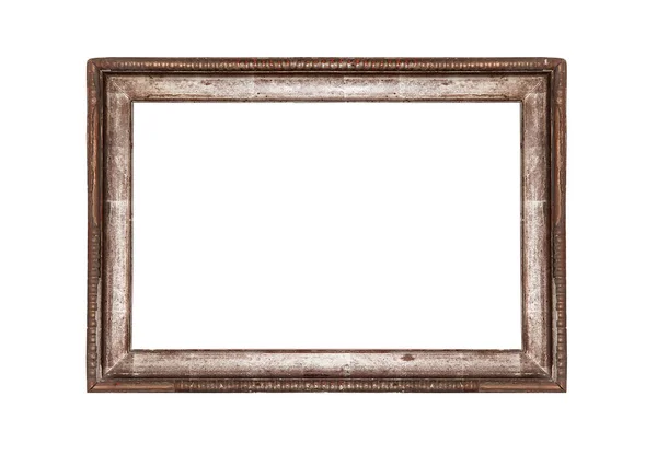 Old frame isolated on white. — Stock Photo, Image