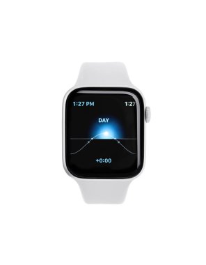 Yeni Apple Watch 4, beyaz bir arka plan üzerinde 44 inç.