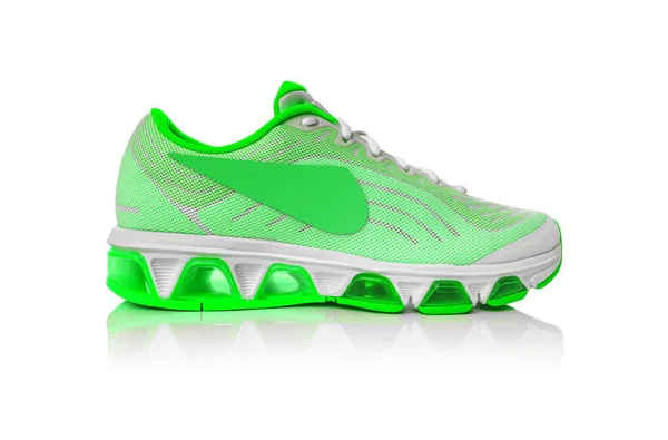 Lime or green sneakers. — Stock Photo, Image