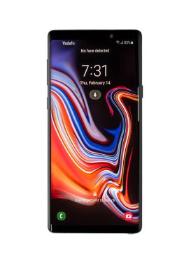 Samsung Galaxy Not 9 beyaz.