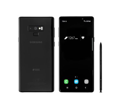 Samsung Galaxy Not 9 beyaz.