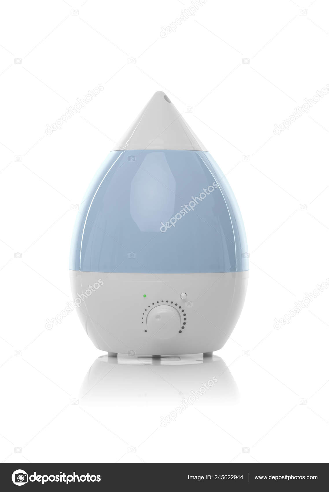 White Blue Air Humidifier Unique Design Quickly Effectively
