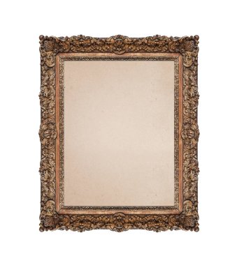 Antika antika resim çerçevesi.