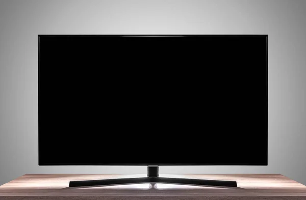 Smart TV dans la chambre avec un écran blanc . — Photo