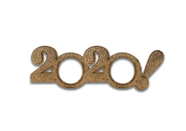 2020 números isolados. Dois mil e vigésimo Ano Novo — Fotografia de Stock