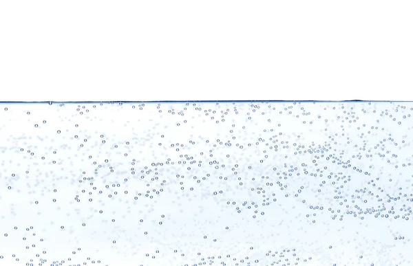 Textuur van water op transparante of witte achtergrond. — Stockfoto