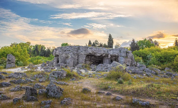 Stone ruins in the desert