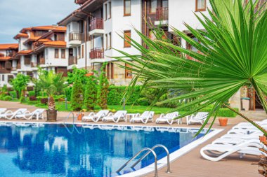 6 Mayıs 2016 'da Bulgaristan' ın Sozopol kentinde Karadeniz kıyısındaki Saint Thomas Oteli.