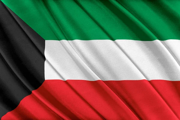 Kuveyt bayrağı rüzgarda sallanıyor