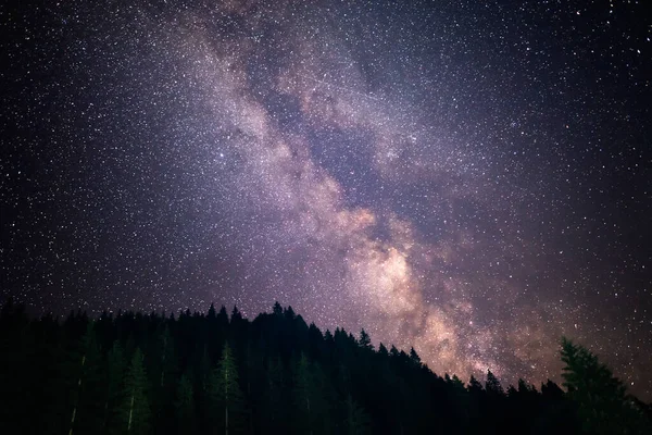 Galassia della Via Lattea. Cielo stellato. — Foto Stock
