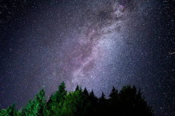 Galaxia Vía Láctea. Cielo estrellado. —  Fotos de Stock