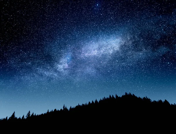 Galaktyka Drogi Mlecznej. Gwiaździste niebo. — Zdjęcie stockowe