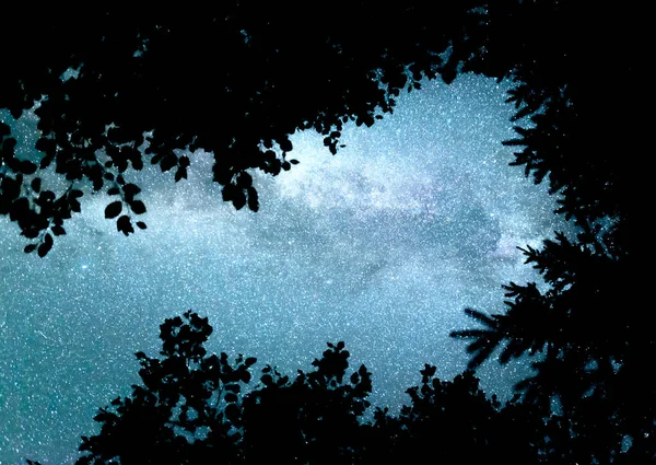 La galaxie de la Voie lactée. Ciel étoilé. — Photo