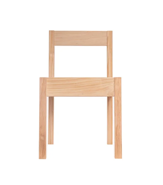 Cadeira de madeira isolada no fundo branco. — Fotografia de Stock