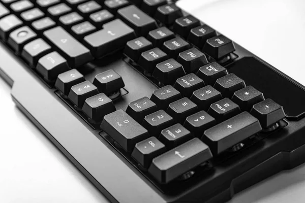 Computer keyboard isolated on the white background. — Stock Photo, Image