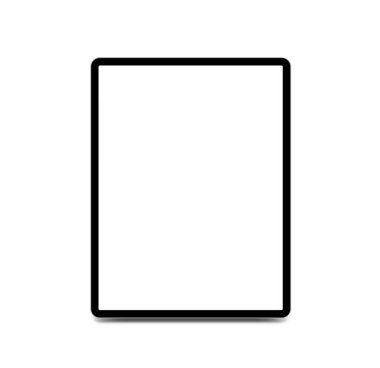 Tablet PC beyaz arkaplanda izole edildi.
