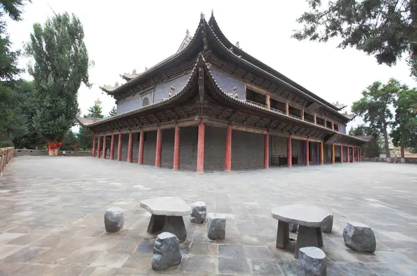 Alte Asiatische Architektur Bei Zhang Jinzhou Der Provinz Gansu — Stockfoto