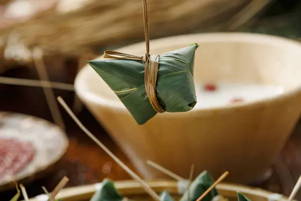 Close View Ingredients Traditional Chinese Rice Pudding — Stock Photo, Image