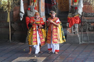 Geleneksel hinduist tiyatro Bali.