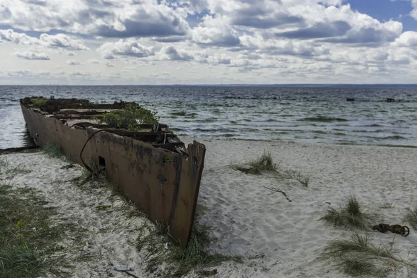 Bahía Naufragios Península Hel Mar Báltico Orp Wicher Orp Grom — Foto de Stock