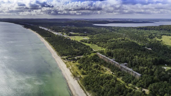 Прора Гигантский Исторический Нацистский Курорт Балтийском Море Острове Рген — стоковое фото