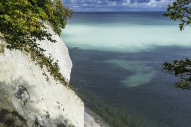 Rugen Adası 'nın Tebeşir Kayalıkları, Baltık Denizi' ndeki Dev Kayalar, Jasmund Ulusal Parkı, Rugen Adası, Rgen