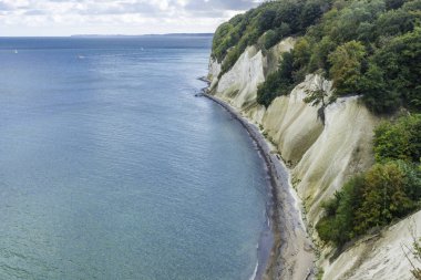 Rugen Adası 'nın Tebeşir Kayalıkları, Baltık Denizi' ndeki Dev Kayalar, Jasmund Ulusal Parkı, Rugen Adası, Rgen