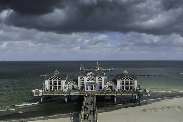 Sellin Eine Stadt Ferienort Und Hafen Der Ostsee Auf Der — Stockfoto